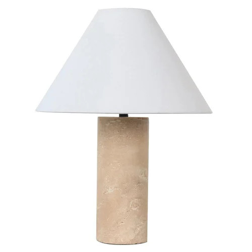 Siena Travertine Table Lamp | Temple & Webster AU