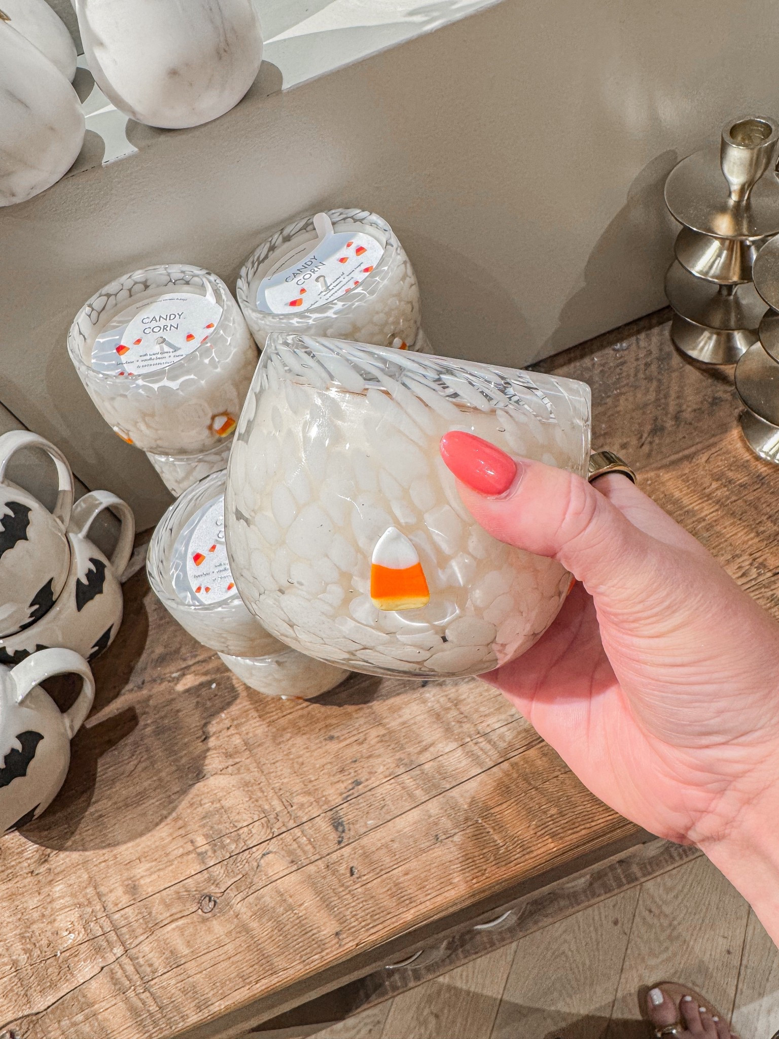 Anthropologie home Halloween decor 
Candy corn candle 
Icon glass

Home finds, home decor, spooky season, candle, holiday gifts 

#LTKHome #LTKautumn #LTKSeasonal