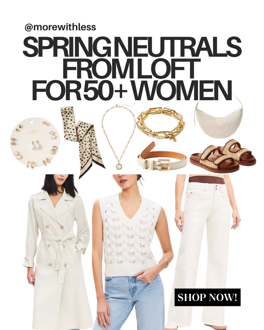 Discover ageless spring style with LOFT! Explore this neutral look for women 50+ that blend comfort, elegance, and timeless confidence. 🌸
#fashionover50 #fashionover40 #agelessstyle #womenover50


#LTKStyleTip #LTKFindsUnder100 #LTKOver40