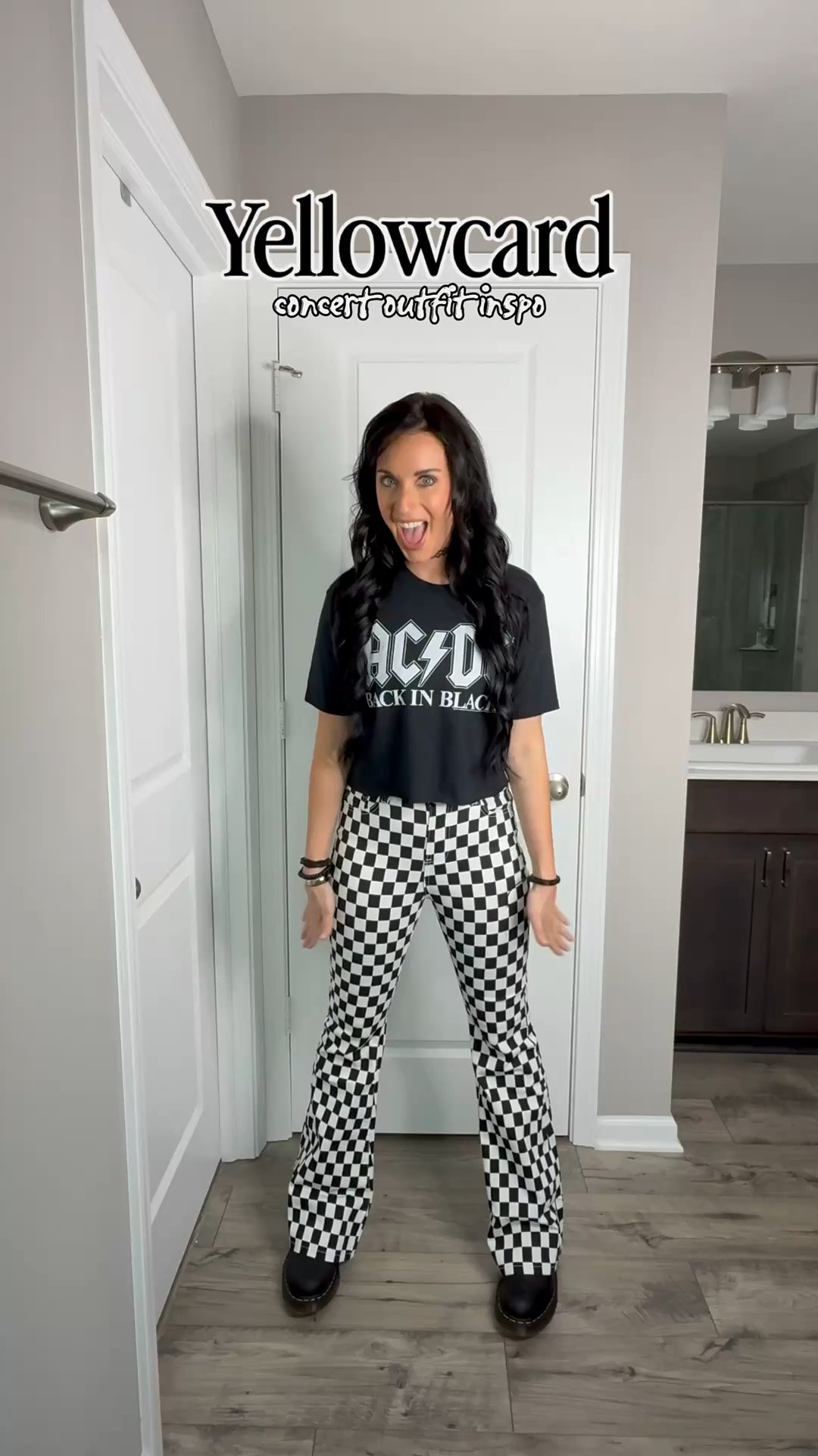 Yellowcard concert outfit inspo

AC/DC top- size Medium
Checkered pants- size Medium (I am 5’7 for reference)

#LTKSeasonal #LTKootd #LTKFestival
