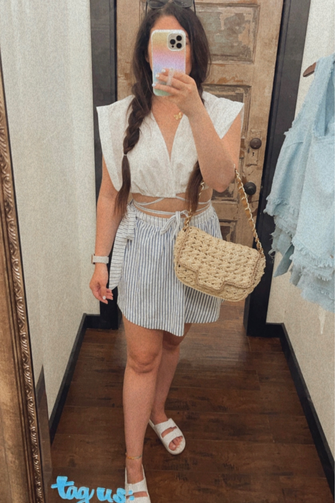 My bag is on sale for $48!! Woven handbag, summer handbag, straw handbag, chain handbag

#LTKunder50 #LTKSeasonal #LTKsalealert