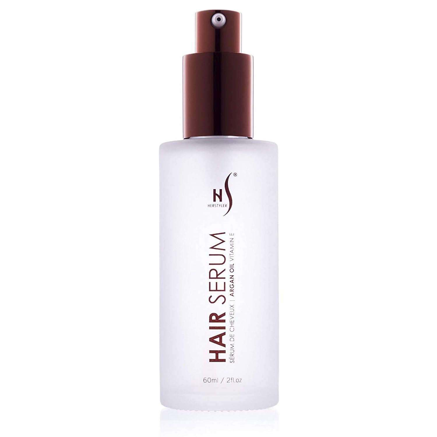 HerStyler Hair Repair Serum - Argan Oil, Vitamin E and Aloe Vera Hair Serum for Frizz Control, Shine and Straightening - Coz Love is in the Hair - 2 Fl. Oz., 60 Ml | Amazon (US)