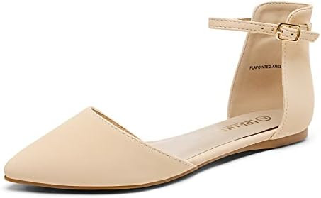 DREAM PAIRS Flapointed Women's Casual D'Orsay Pointed Plain Ballet Comfort Soft Slip On Flats Sho... | Amazon (US)