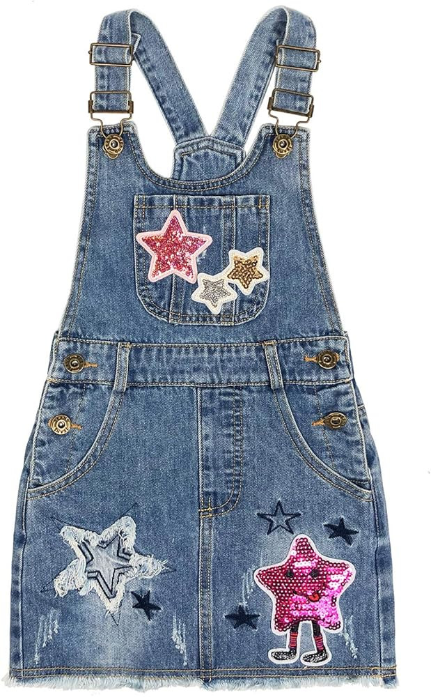 Peacolate 4-11T Little&Big Girls Jumper Dress Casual Strap Denim Overalls | Amazon (US)