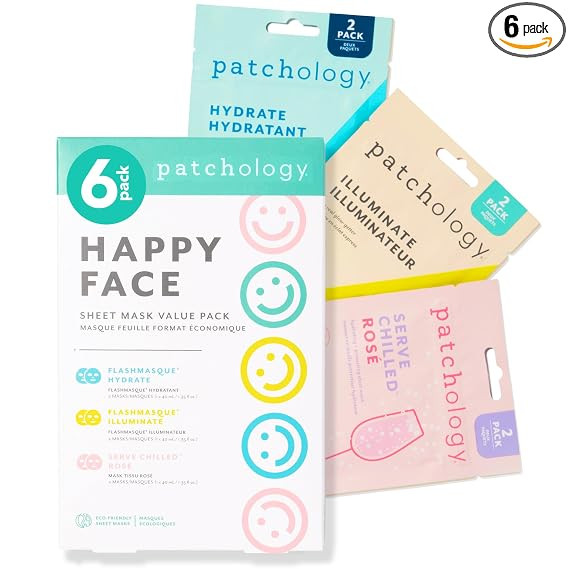 Patchology Face Mask Variety Pack - Illuminating Face Mask with Vitamin C stimulates collagen, Hy... | Amazon (US)