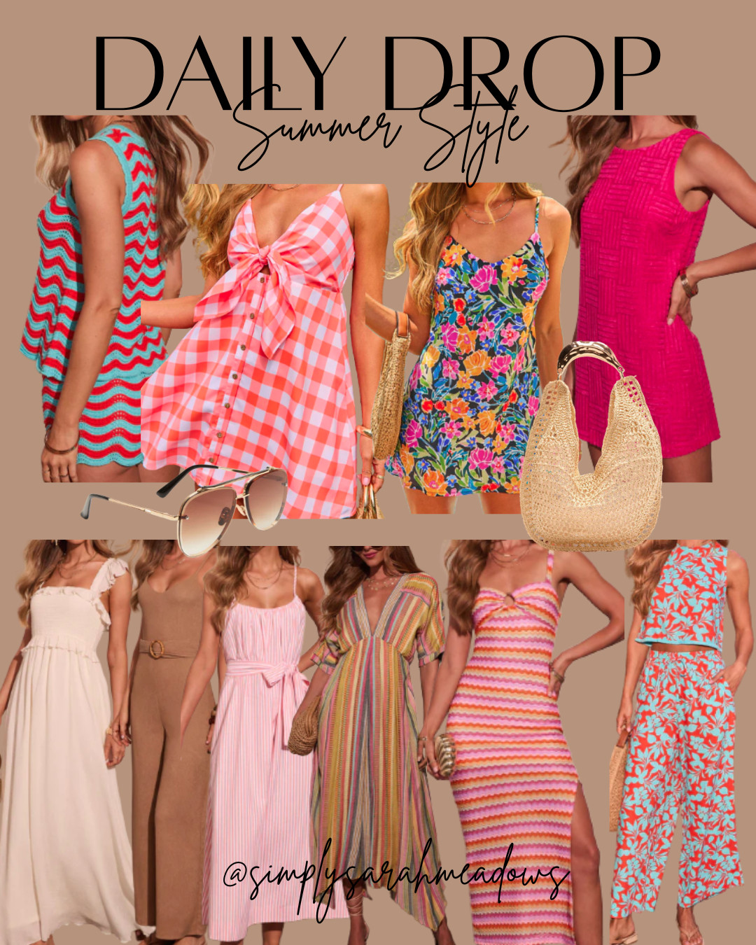 ☀️ Daily Drop: Summer Style Edition! ☀️

Bright colors, effortless dresses, vacation-ready sets, and the cutest accessories—these are the pieces I’m reaching for all summer long! Whether you’re heading to brunch, the beach, a summer concert, or vacation, I’ve linked all my favorites in my LTK. 💕✨

Follow me on LTK for daily outfit finds, sales, and summer style inspiration! 🌴👗#LTKSummer #SummerStyle #VacationOutfits #AfffordableFashion #MomStyle ##BeachVacation #SummerWardrobe #SummerDresses #TrendiingStyle #DateNight #ResortWear #LTKSaleAlert 

 