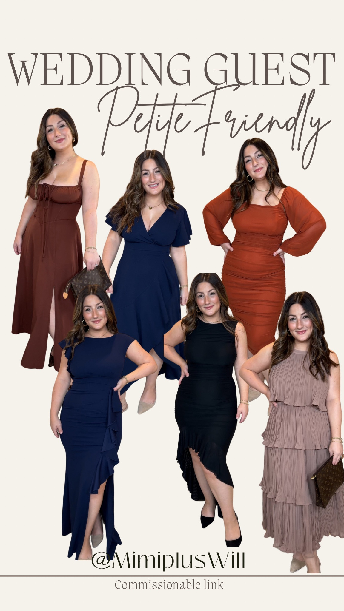 Petite friendly amazon dresses !! I’m only 5’0” 

I’m wearing a small in all of them except the brown corset dress i’m in a size 4-6! All are petite friendly however the navy full length dress I has to wear 2 inch heels!


#amazonstyle #petitestyle #amazondresses

#LTKWedding #LTKStyleTip #LTKFindsUnder50