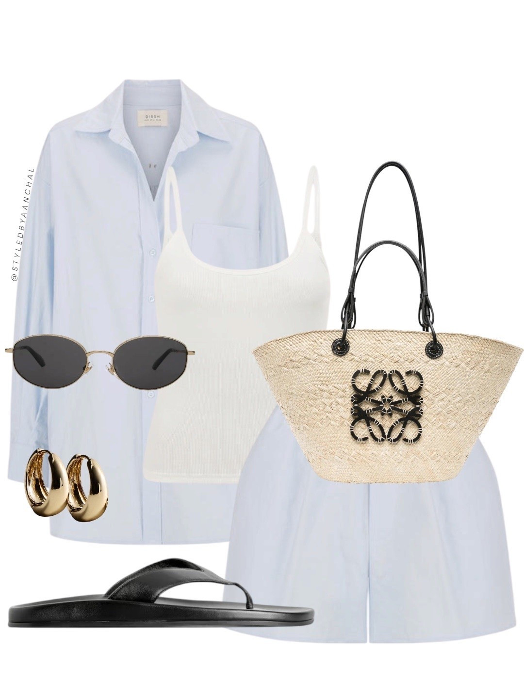 Light blue summer set outfit


Light blue set
Dishh
Loewe bag
Raffia bag
Round sunglasses 
Summer outfit
Black sandals

#LTKsummer #LTKtravel #LTKstyletip