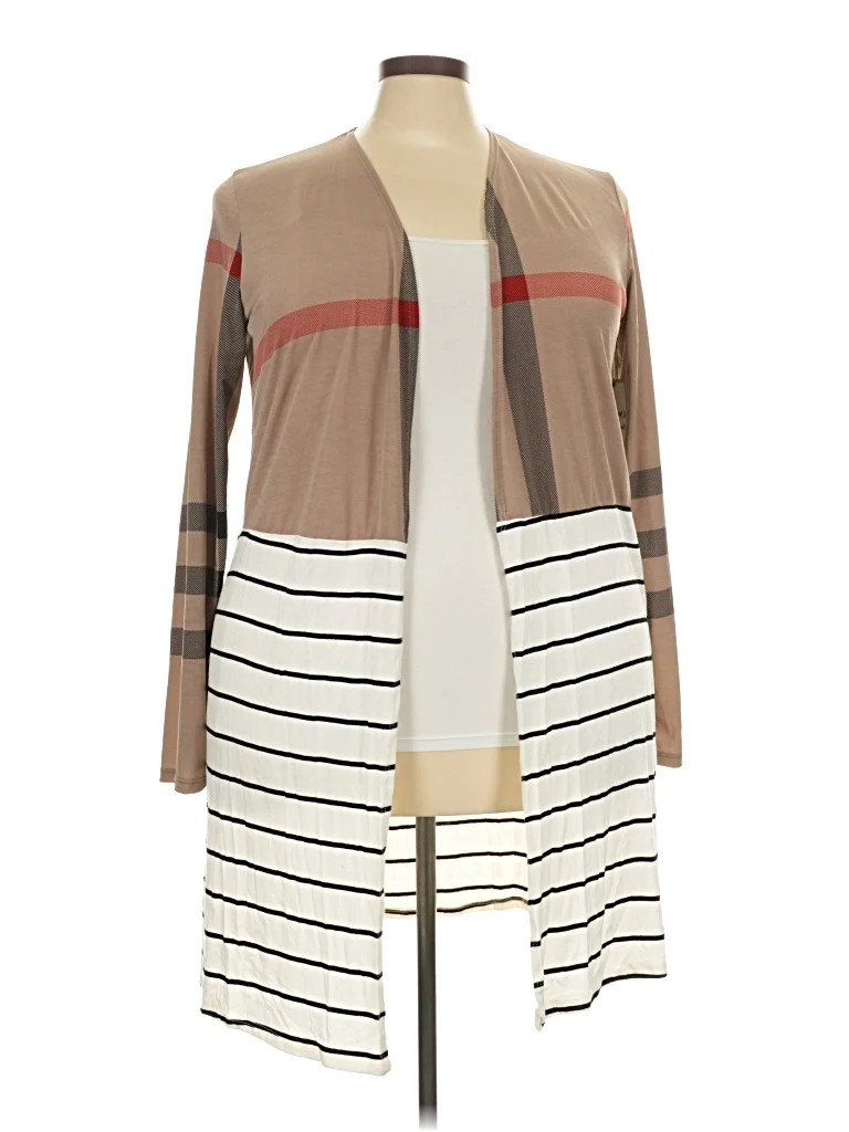 Heimish U.S.A Tan Cardigan Size 3XL - 40% off | ThredUp (US)