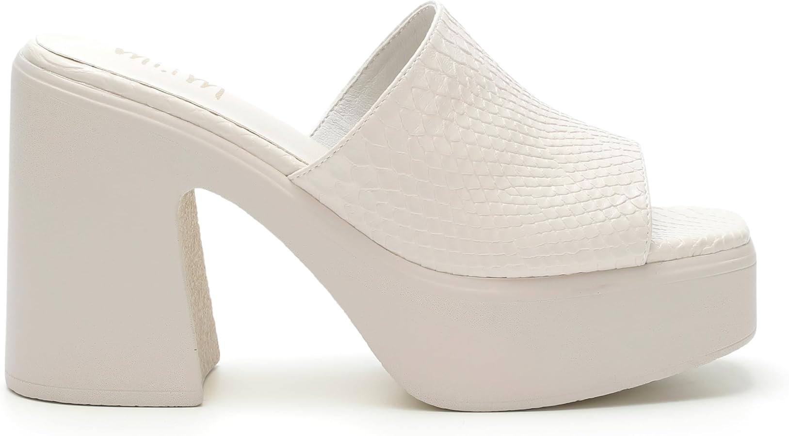 Mi.iM Sienne Chunky Heel Slip-on Square Toe Platform Sandals | Amazon (US)