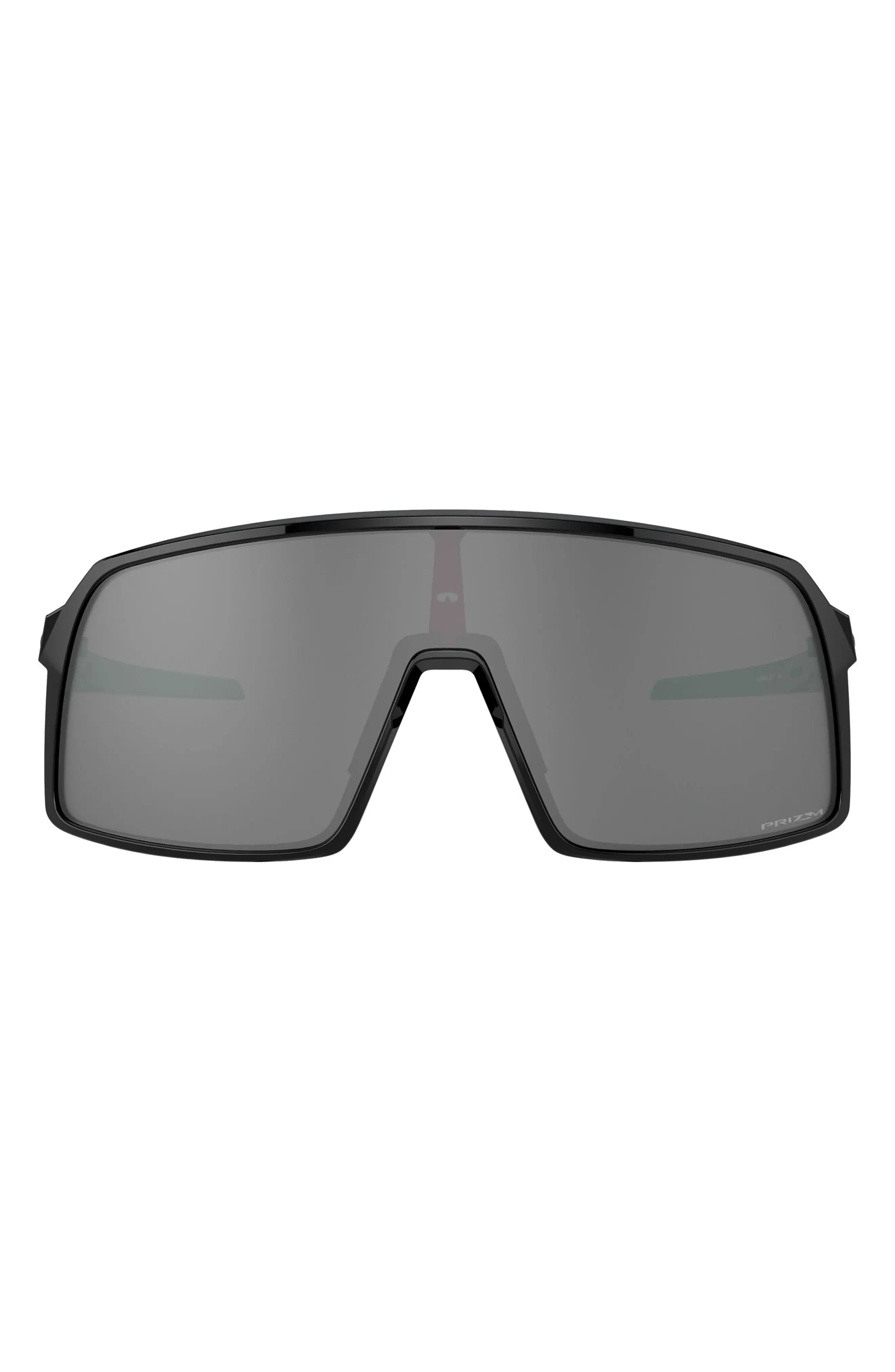 Oakley Sutro 137mm Shield Sunglasses in Polished Black/Prizm Black at Nordstrom | Nordstrom