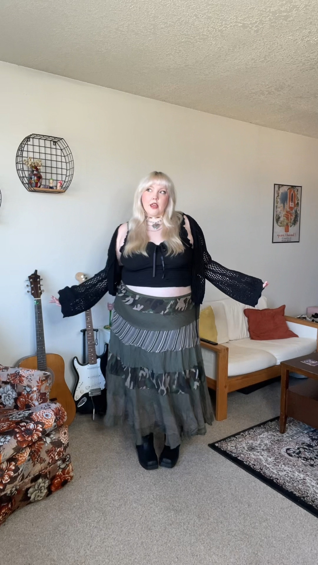 knit top and black tank are from shopcider.com, skirt is thrifted from berriez.com

#LTKplussize #LTKSeasonal #LTKstyletip