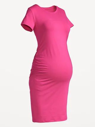 Maternity Short-Sleeve Bodycon Dress | Old Navy (US)
