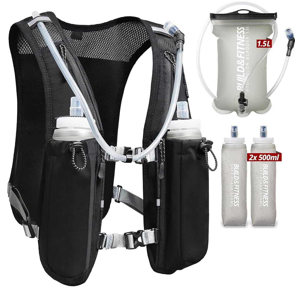 Running Hydration Vest for Women and Men. Reflective, 8 Pocket, Quick Dry, Water-Resistant, Breat... | Amazon (US)