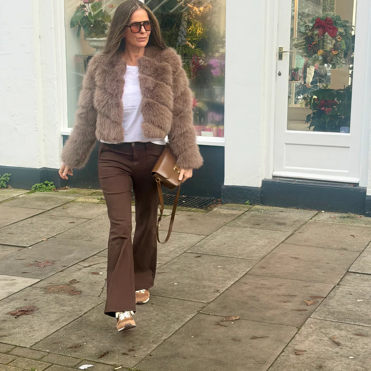 Crush Wide Leg Jean - Chocolate | Law and Co