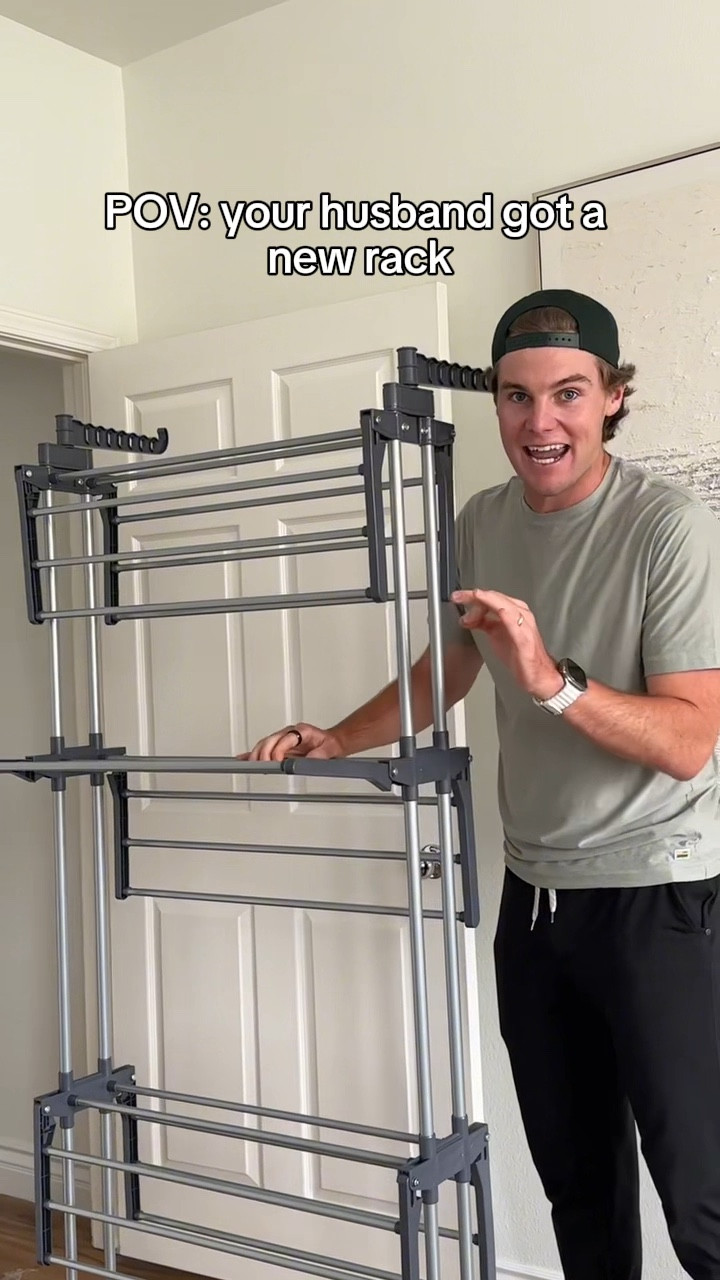 the best drying rack ever 

#LTKHome #LTKFindsUnder50 #LTKVideo