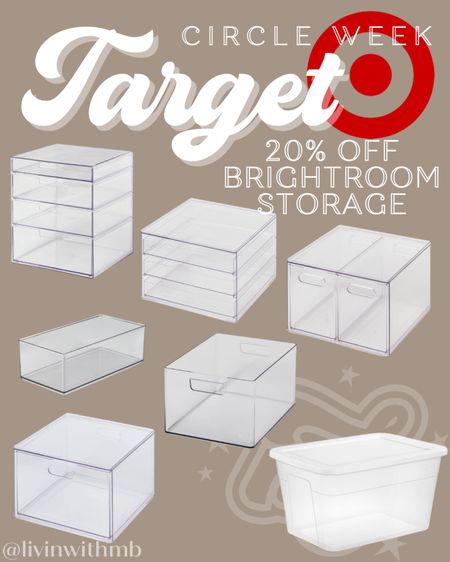 20% off Room Essentials & Brightroom storage/organization for Target Circle week!

#LTKxTarget #LTKhome #LTKsalealert