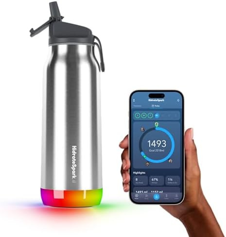 Hidrate Spark PRO Smart Water Bottle – Insulated Stainless Steel – Tracks Water Intake with B... | Amazon (US)