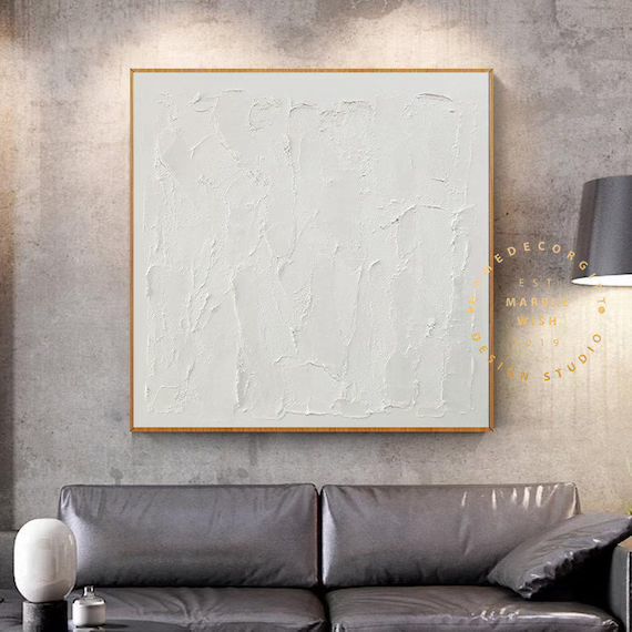 Large Abstract White PaintingWhite 3D Textured Painting | Etsy | Etsy (US)