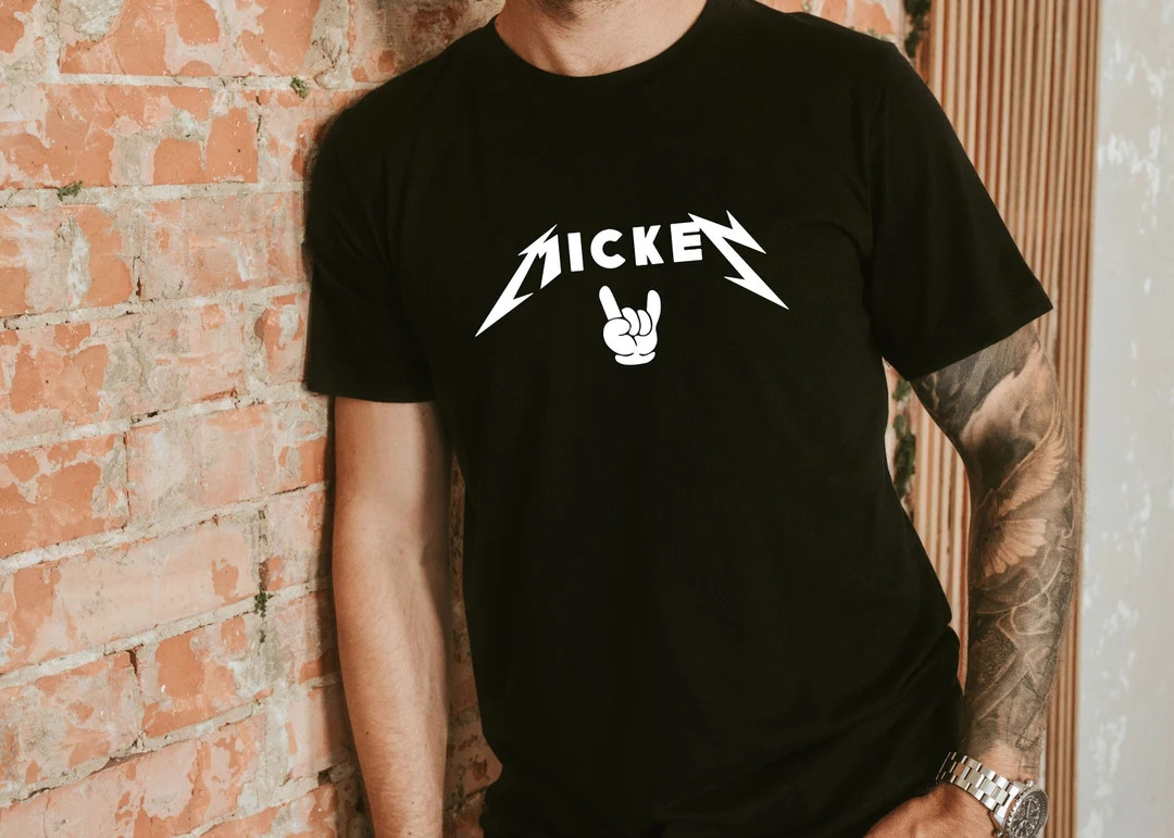 Rocker Mickey Shirt, Travel Shirt, Metal Rock Mickey Shirt,Shirts for Women, Matching Family Shir... | Etsy (US)