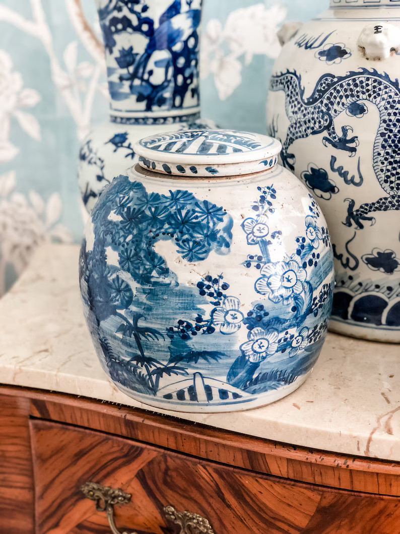 Beautiful Chunky Four Seasons Ginger Jar ships in Approx. 1-2 Weeks - Etsy | Etsy (US)