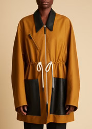 The Hampton Jacket in Khaki Brown | Khaite