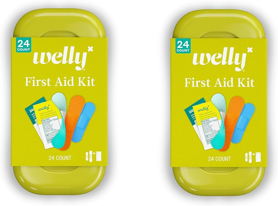 Welly Quick Fix, On The Go First Aid Kit, Assorted Bandages, Ointments, and Hand Sanitizer, Three... | Amazon (US)