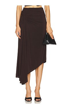 A.L.C. Adeline Skirt in Cocoa from Revolve.com | Revolve Clothing (Global)