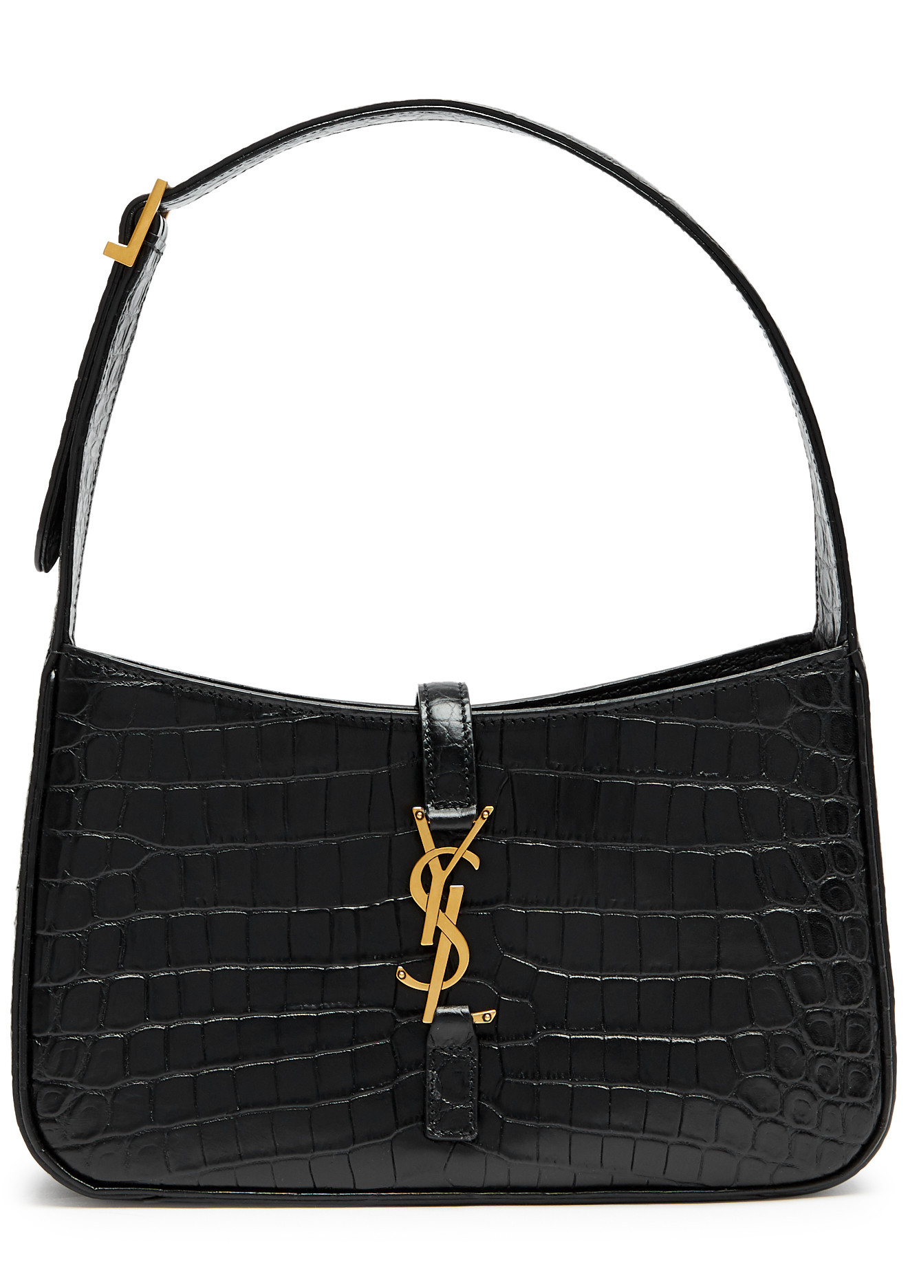 Le 5 à 7 crocodile-effect leather shoulder bag | Harvey Nichols