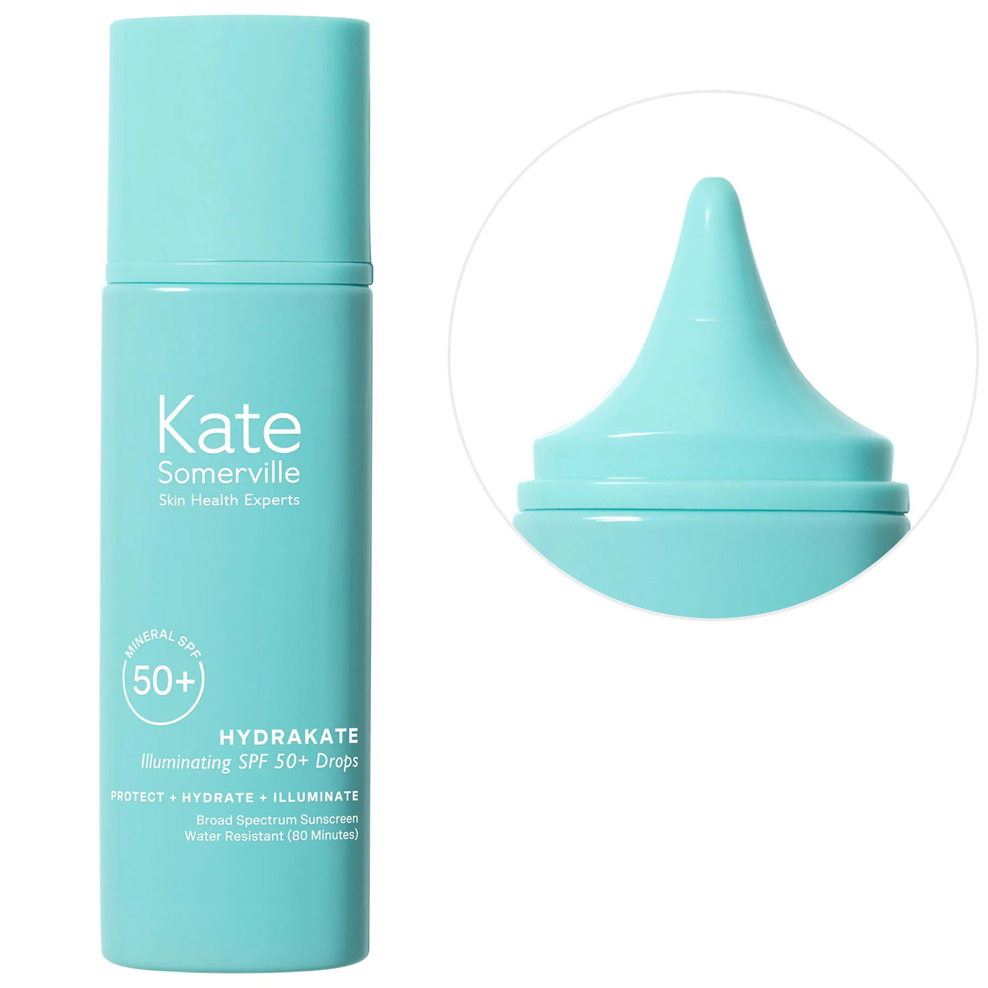 Kate Somerville Hydrakate Illuminating Sunscreen SPF 50+ Drops with Ectoin 1.7 oz / 50 ml | Sephora (US)