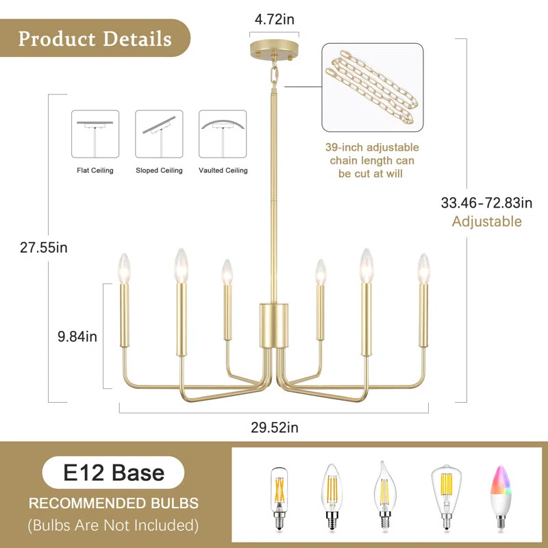 Roxsanne 6 - Light Dimmable Classic / Traditional Chandelier | Wayfair North America
