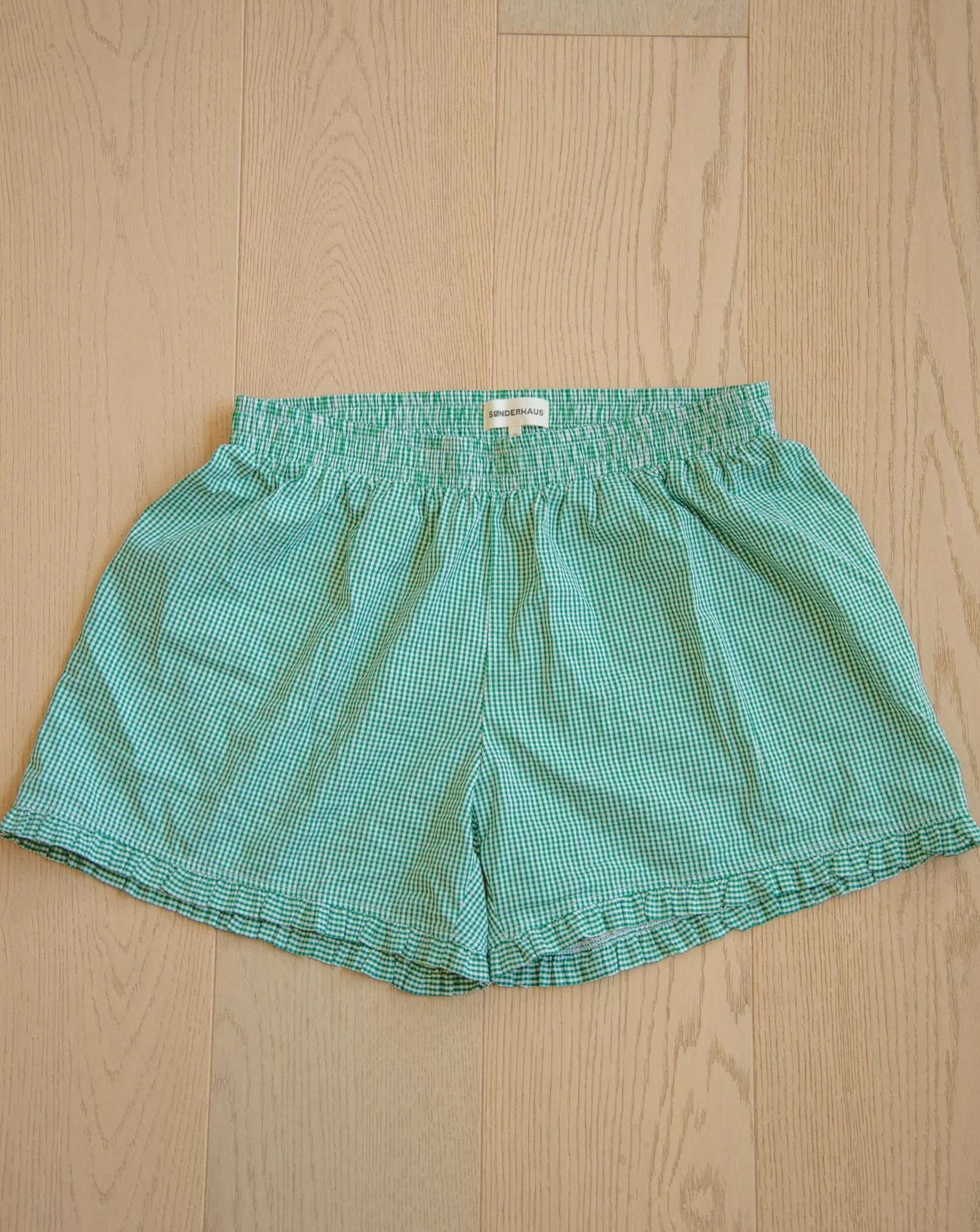 Boxer short - Green Gingham | Sonderhaus