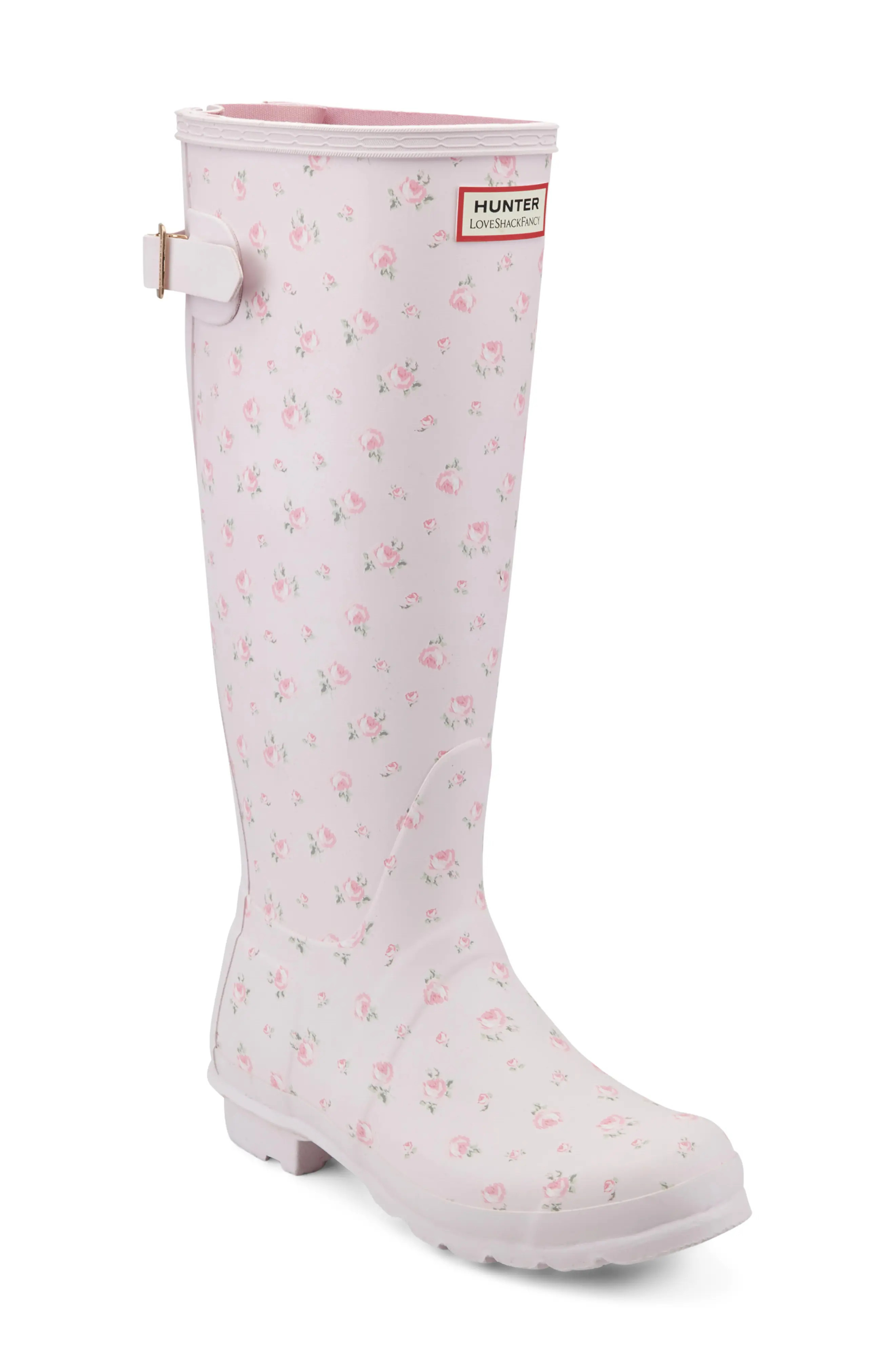 Hunter Original Tall Waterproof Rain Boot in Blooming Heirloom Ditsy Print at Nordstrom, Size 11 | Nordstrom