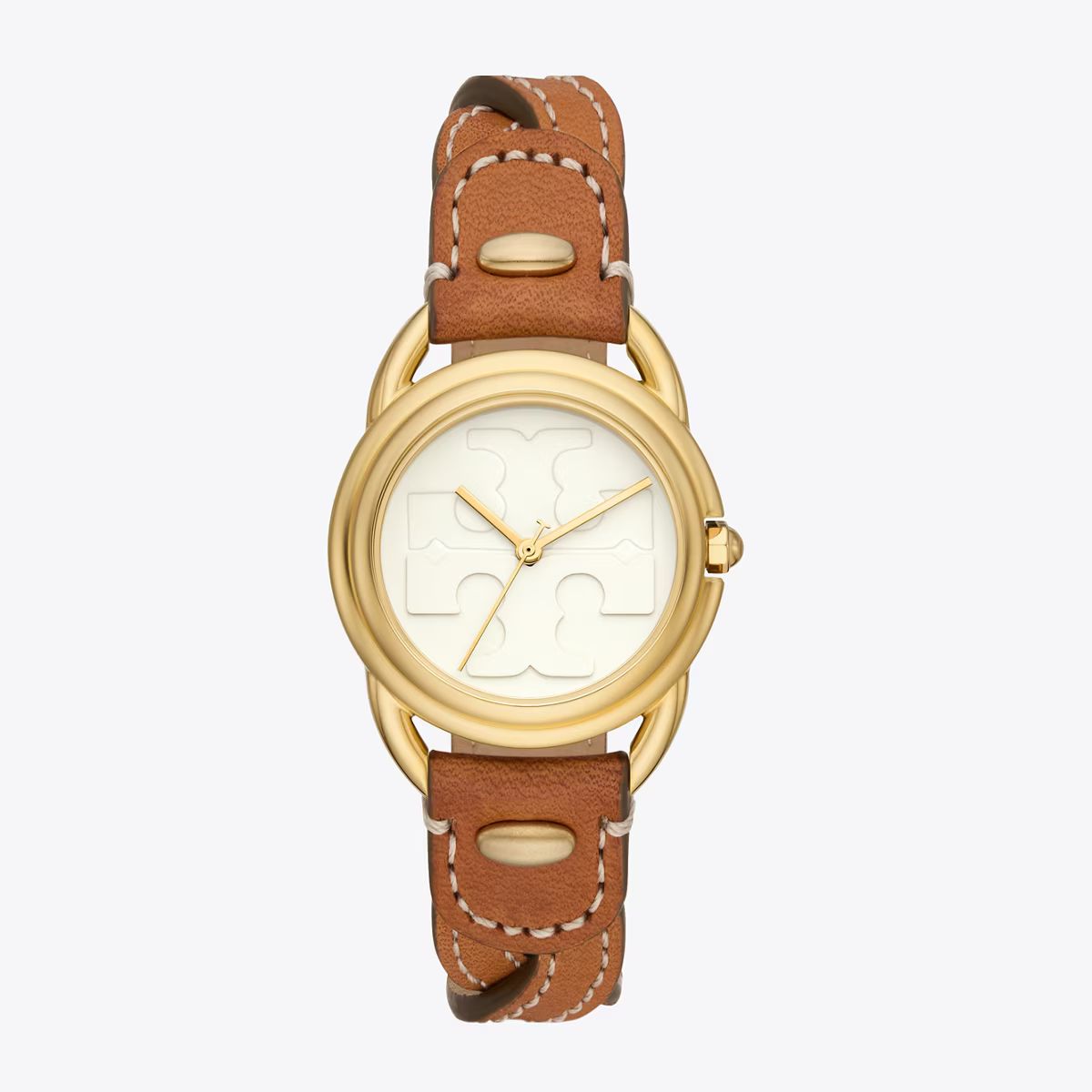 MILLER WATCH, LEATHER/GOLD-TONE STAINLESS STEEL | Tory Burch (US)