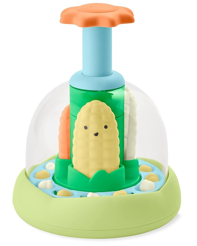 Skip Hop Press & Spin Baby Toy, Farmstand What's Poppin Corn Spinner | Amazon (US)