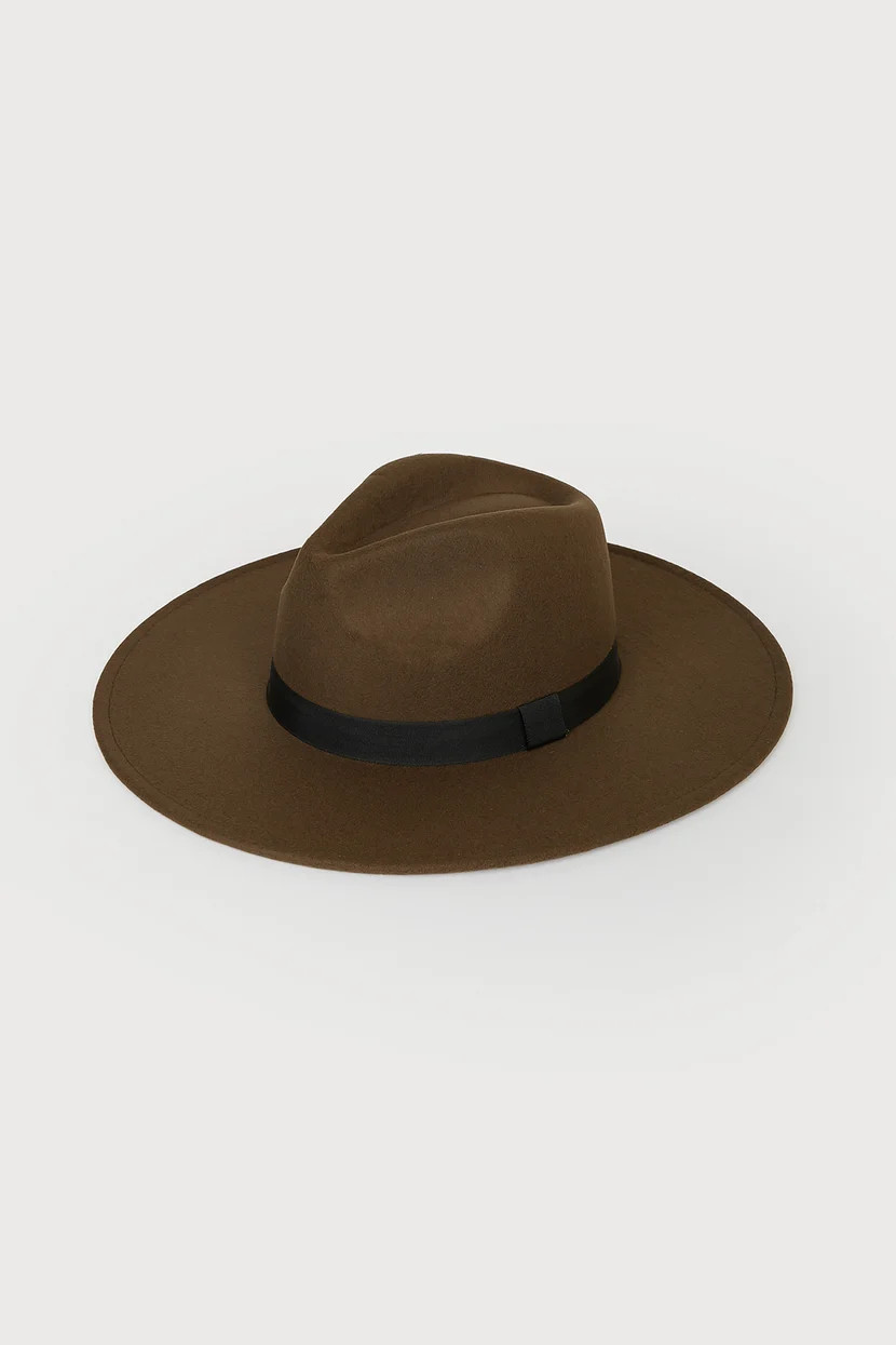 Drop the Mic Olive Green Fedora Hat | Lulus (US)