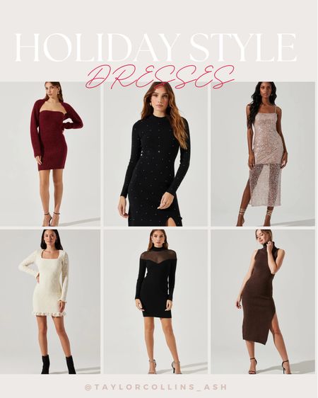 Holiday dresses new in from ASTR The Label! 

Knit holiday dress
Sequin dress 
Holiday look 

#LTKHoliday #LTKSeasonal #LTKparties