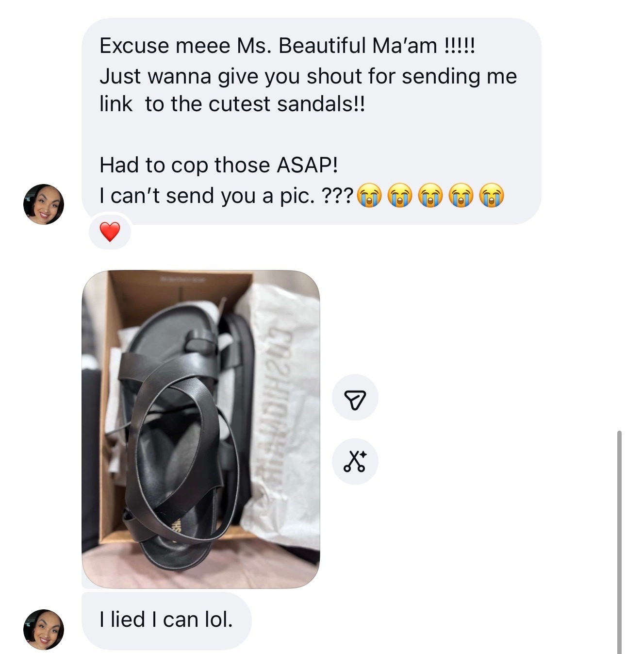 Good fashion finds are better when you can send them to someone you know will love them. She asked for the link, grabbed them, and sent the proof. These are definitely going on my list of easy summer shoes.  summer sandals for women, black sandals, versatile summer shoes, everyday footwear, vacation shoes, casual sandals, women’s fashion shoes, summer wardrobe staples, neutral footwear, outfit shoes

#LTKootd #LTKSeasonal #LTKMidsize