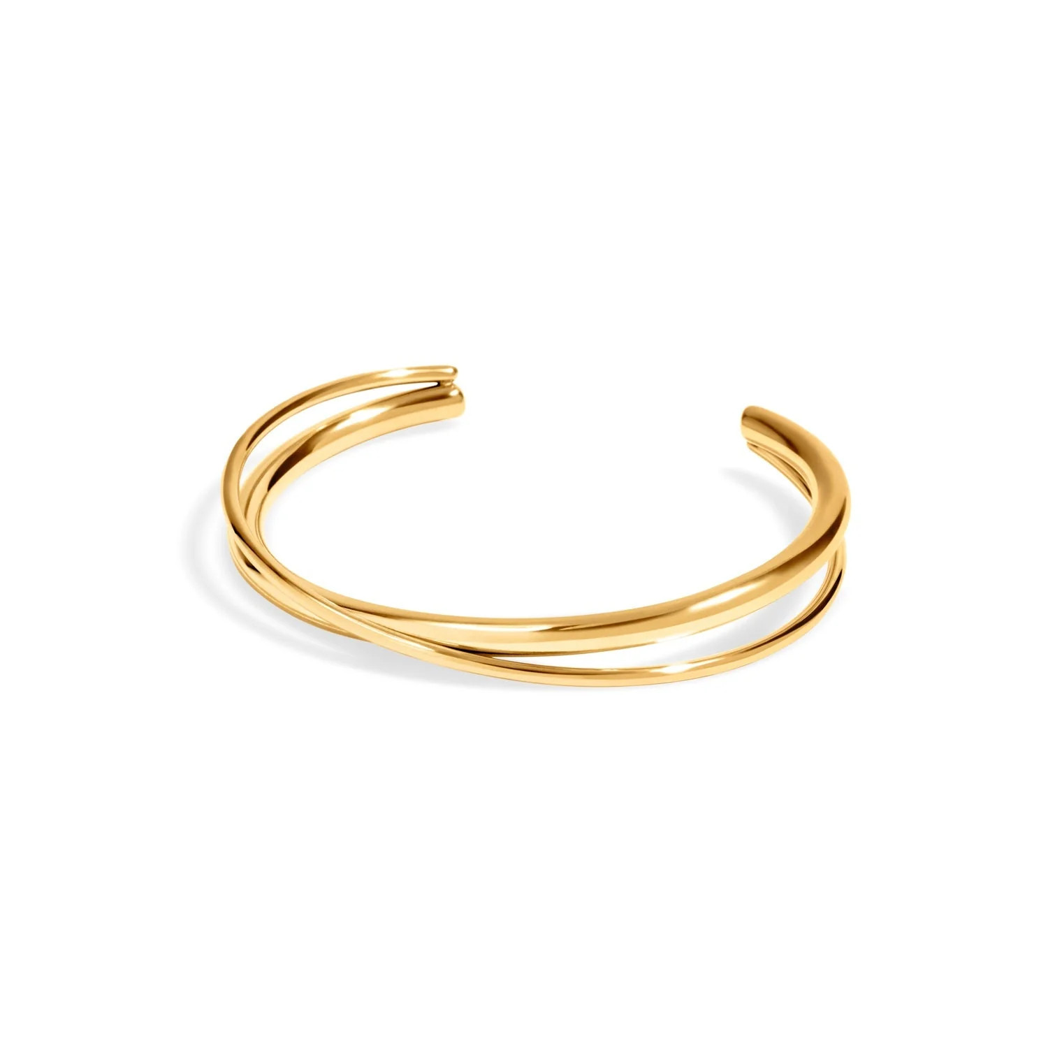 Crossover Bangle (Gold) | Abbott Lyon