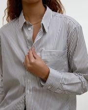 Organic Cotton Long Line Shirt | Riley Studio