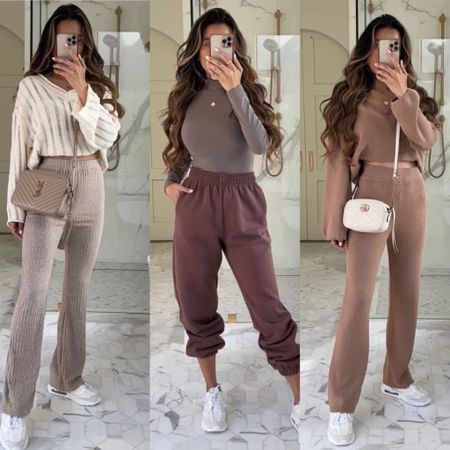 Heyyy girl!!! I’m loving these neutral Amazon pieces!! The clean and minimal aesthetic is my fav these days!!! 💕🤍 Wearing size Small in khaki set, size Small in off shoulder sweater, size XS in flare pants (some sizes limited so linked an alternative), size XS in joggers, size Small in mock turtleneck and size 8 in shoes!!! Thank youuu for being here with me girly!!! You are a blessing!!! Xoxo!!! 🥰❤️

#LTKunder100 #LTKunder50 #LTKstyletip