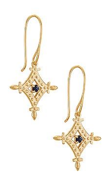 Temple of the Sun Corin Earrings in Gold & Sapphire from Revolve.com | Revolve Clothing (Global)
