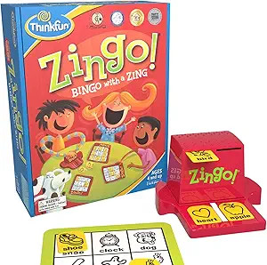 ThinkFun Zingo Bingo Award Winning Preschool Game for Pre/ Early Readers Age 4 and Up - One of th... | Amazon (US)