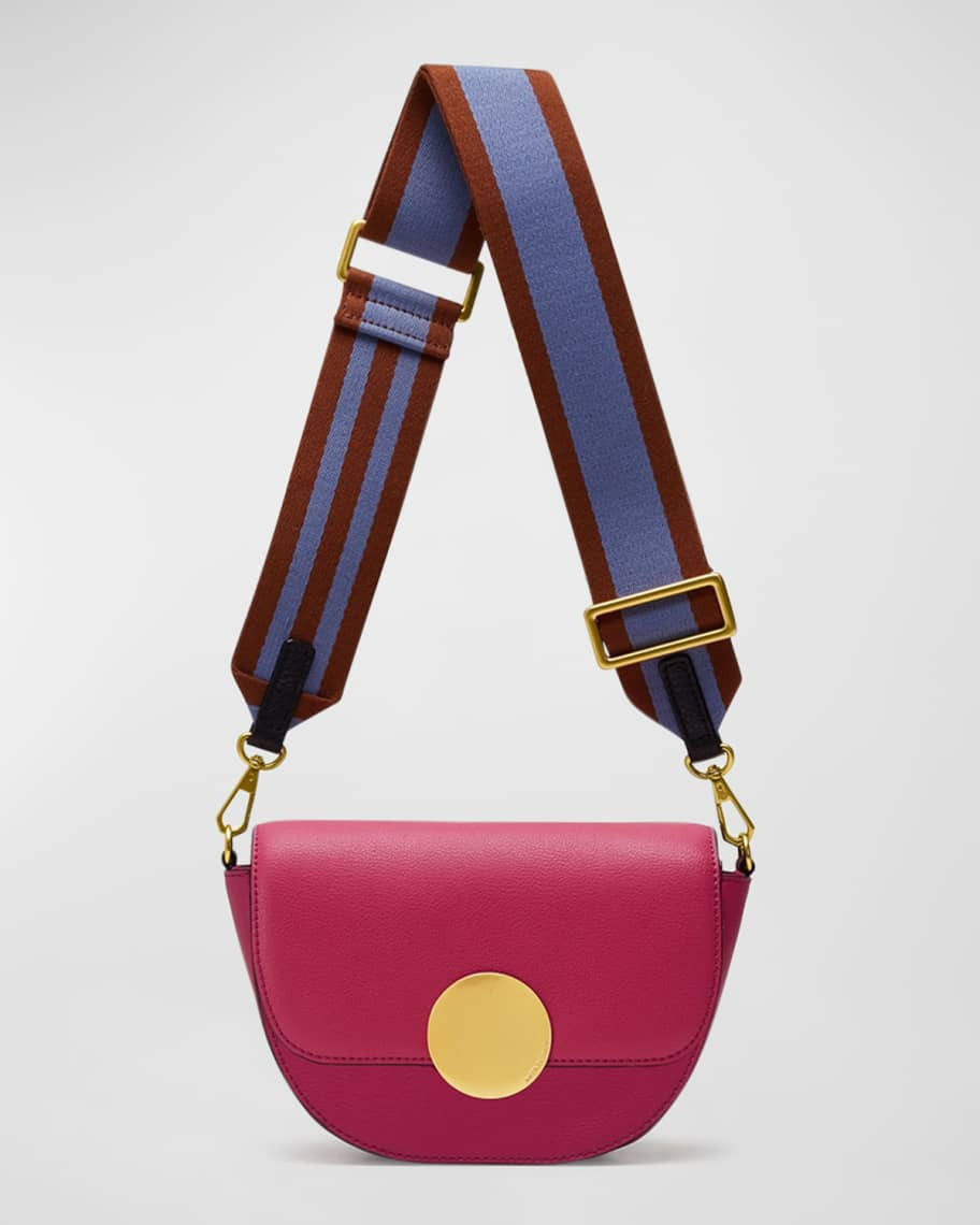 Lottie Saddle Leather Crossbody Bag | Neiman Marcus