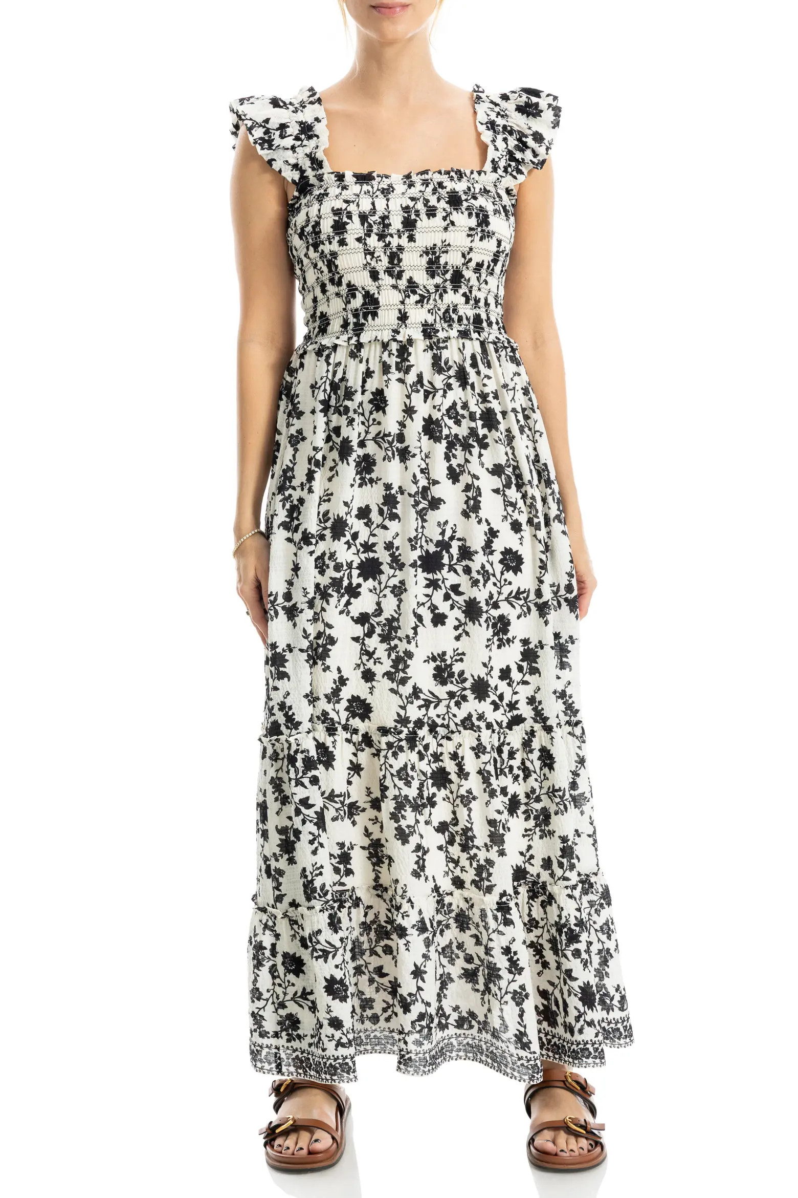 Flutter Sleeve Maxi Dress (Women) | Nordstromrack | Nordstrom Rack