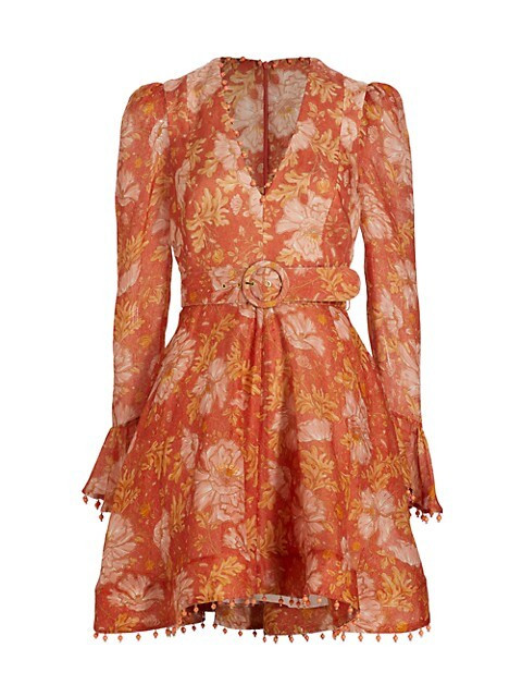 Zimmermann Kaleidoscope Minidress | Saks Fifth Avenue