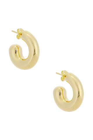 Lie Studio Rose Earrings in 18k Gold Plated | FWRD | FWRD 