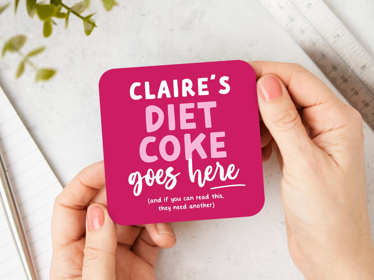 Personalized Name and Drink Coasters, Diet Coke Goes Here, Pepsi, Vodka, Celsius, Coca Cola, Soda... | Etsy (US)