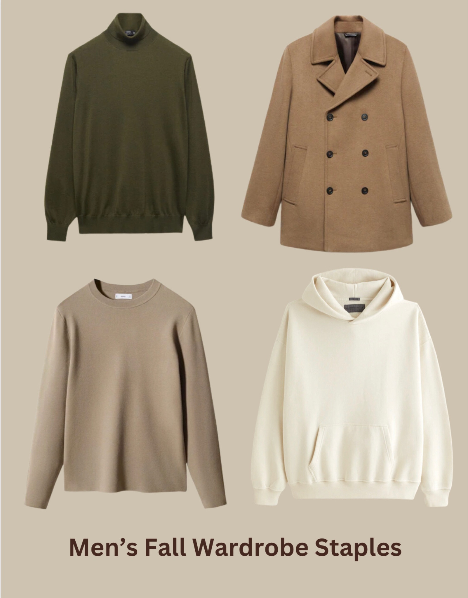 Staple fall pieces to add to your fall wardrobe | fall outfits | mens outerwear | mens coats | Abercrombie hoodie | neutral closet 

#LTKmens #LTKstyletip #LTKSeasonal