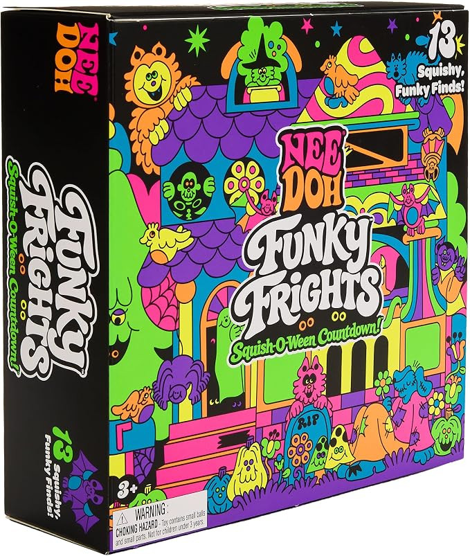Schylling NeeDoh Funky Frights Squish-O-Ween Countdown (Pack of 1) | Halloween advent with 13 Min... | Amazon (US)